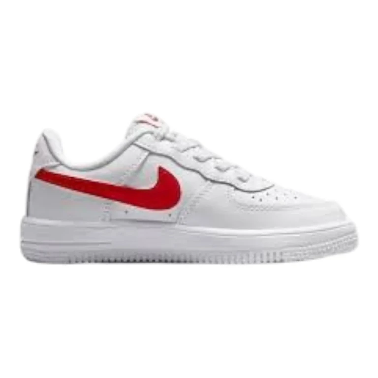 Air Force 1 '07 LV8 Little Kids' (PS) Sneakers - White & Red Leather Low-Top