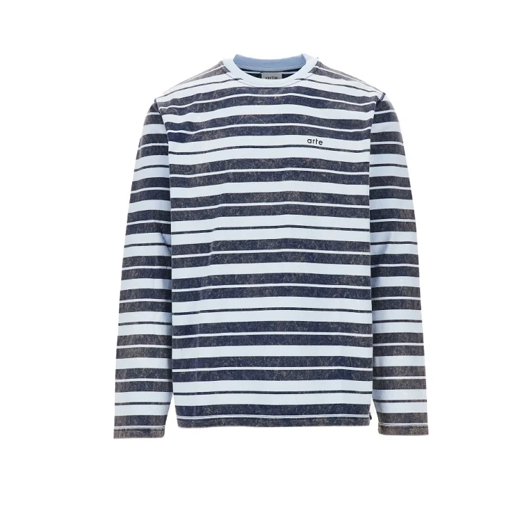 Cotton T-shirt with striped motif Man S