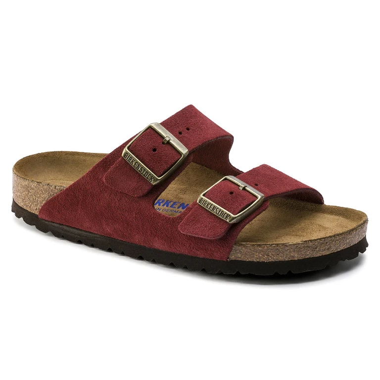 Arizona Soft Footbed Suede Leather Antique Port