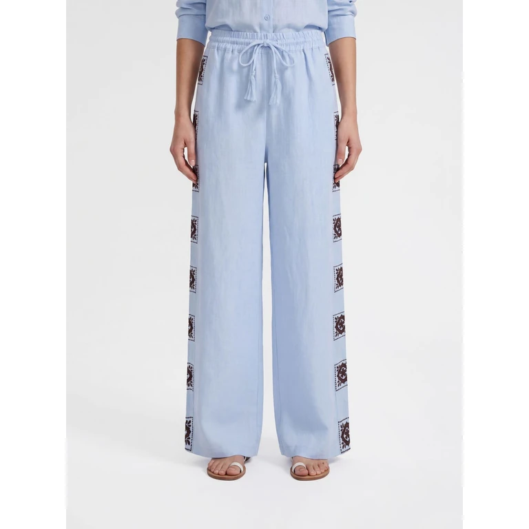 Pants Woman color Blue (7421PPALEBLUE)