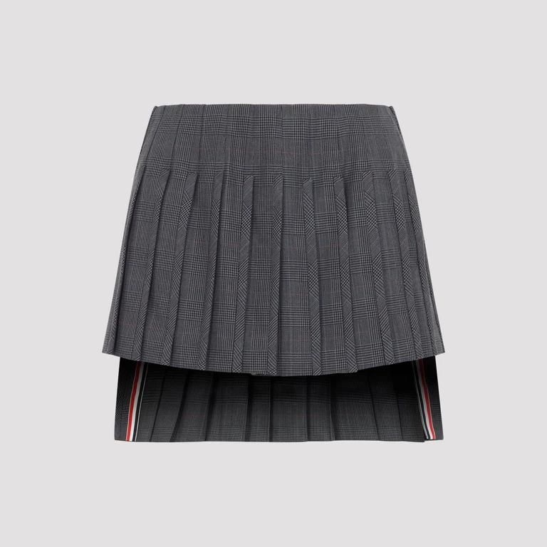 Low Rise Mini Narrow Pleated Skirt