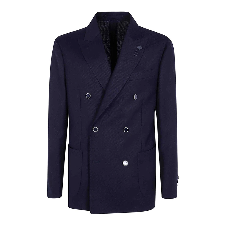 Veste décontractée bleue Lardini