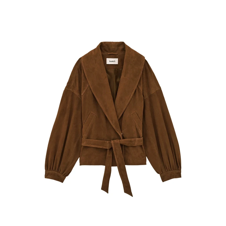 Belted Shawl-collar Coat