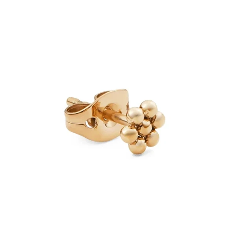 Gold-plated single Orecchino Flower DW00400863