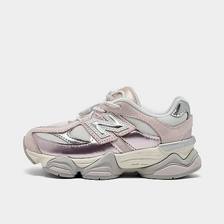 Girls' Toddler 9060 Casual Shoes in Pink Chrome Size: 4.0