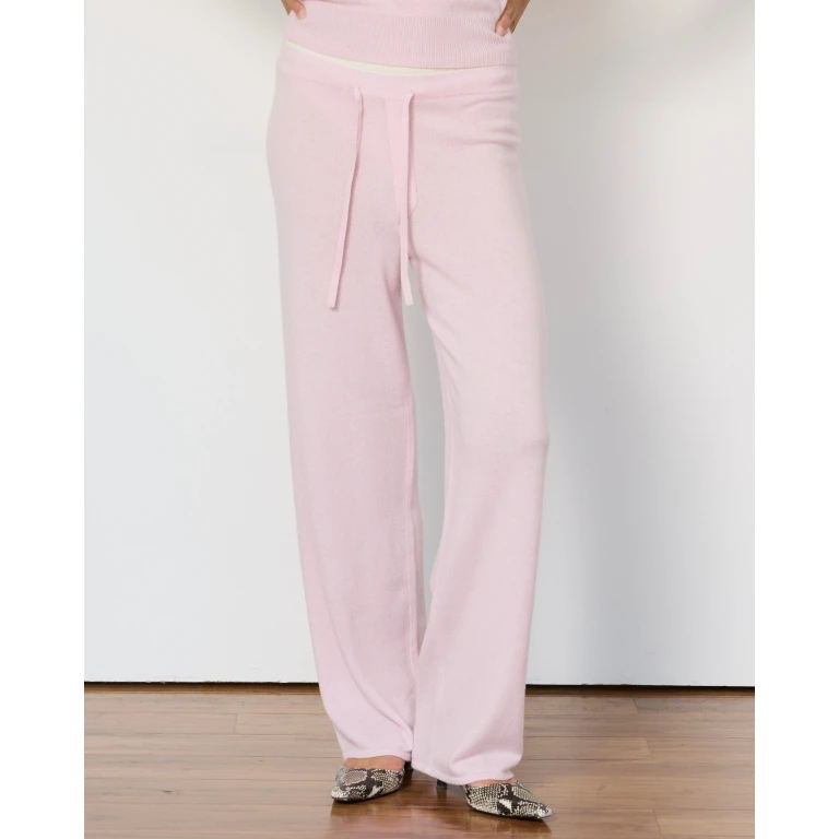 Tove Layered Cashmere Pant - Ballet Pink