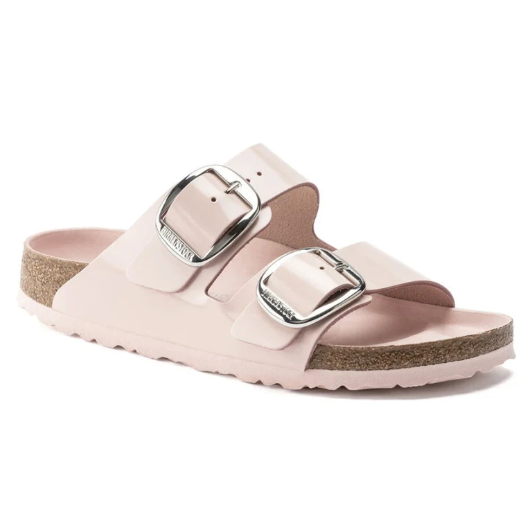 Women's Arizona Big Buckle High Shine Leather Sandals