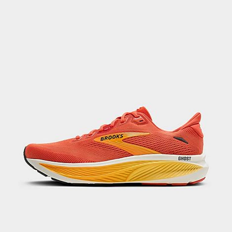 Men's Ghost 18 Running Shoes in Tigerlily/Orange/Pearl Size: 7.5