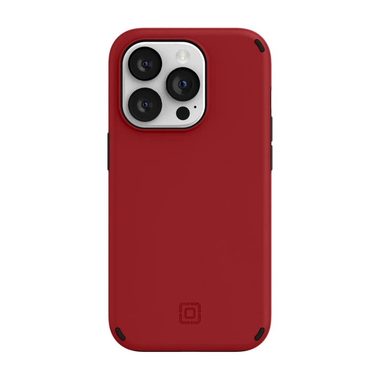 Duo Case for Iphone 14 Pro (6.1") - Magsafe & Wireless Charging Compatible, Slim Dual-Layer Protective Case with 12ft Drop Protection, Shock-Absorbing, Scratch-Resistant Cover - Red