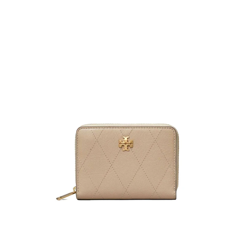 Portefeuille Tory Burch Charlie à fermeture zippée