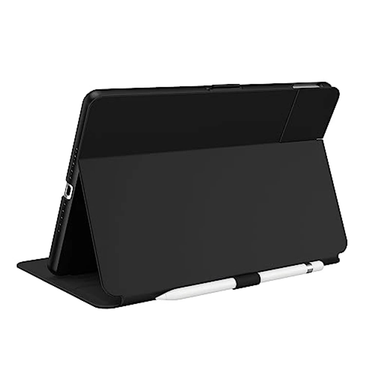 Balance Folio Case for Ipad 10.2 Inch (2019-2021) - Drop & Camera Protection, Slim Multi Range Stand, Apple Pencil Holder - Black/Black