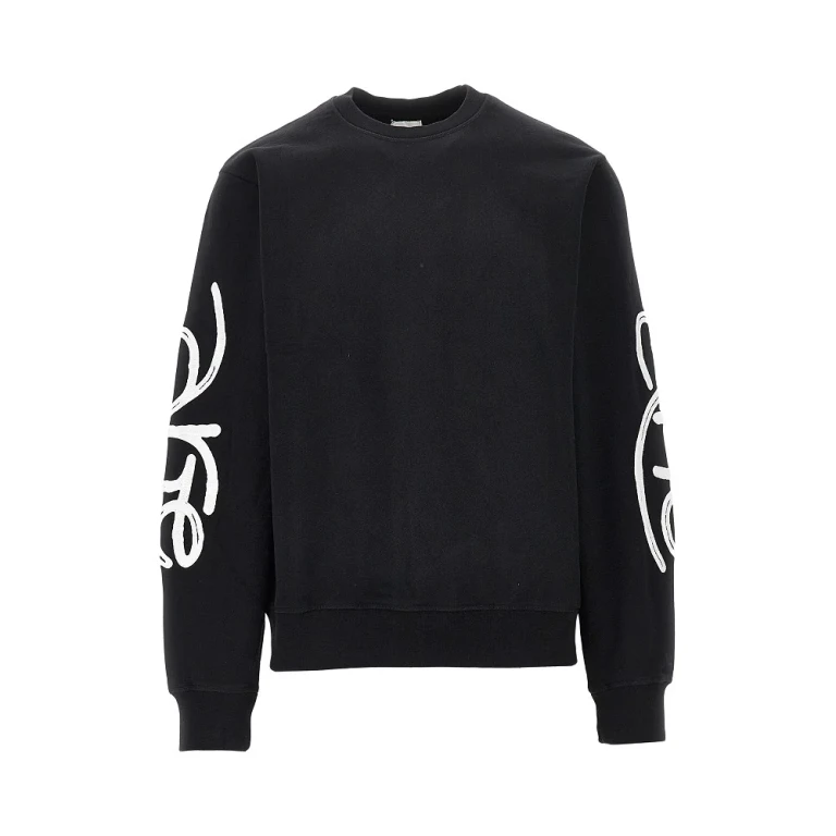 Cotton sweatshirt with logo embroidery Man S