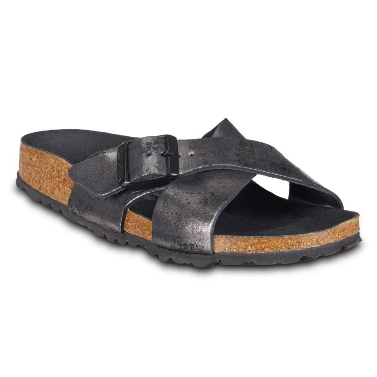Women's Siena Leather Vintage Black Sandals