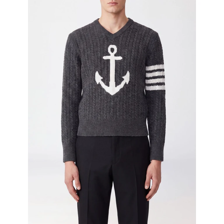 THOM BROWNE Sweater Men color Grey (MKA593AY1005025)