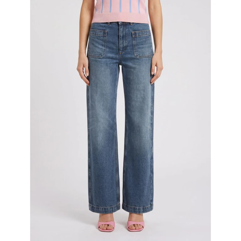 A. P.C. Jeans Woman color Indigo (COHJLF09250IAL)