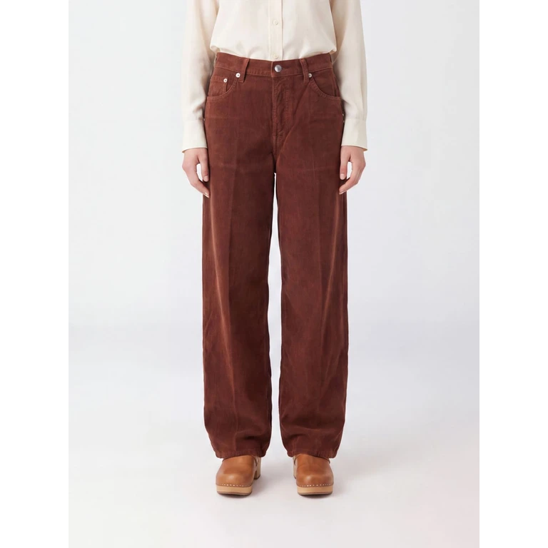 Pantalon Haikure Bethany en velours côtelé beige