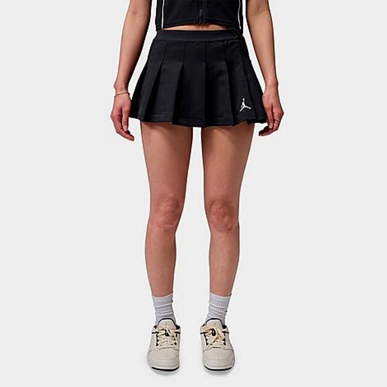 Jordan Women's Brooklyn Pleated Skirt in Black/White Size: 0