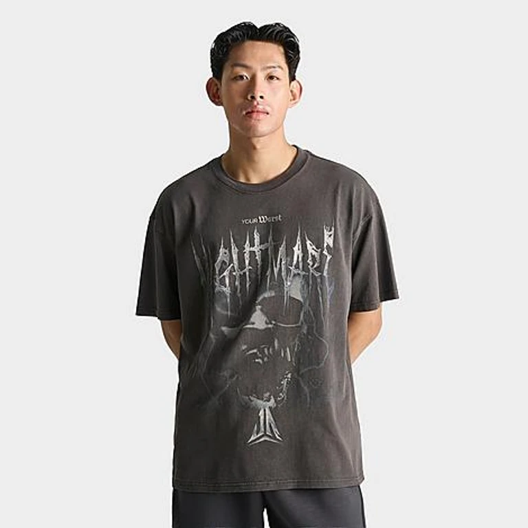 Men's Ja Nightmare Graphic Basketball T-Shirt in Black Size: Small