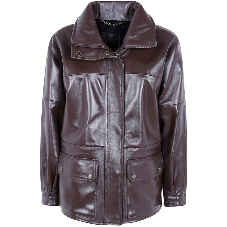 Jacket Long Leather "Zoe Nappa"