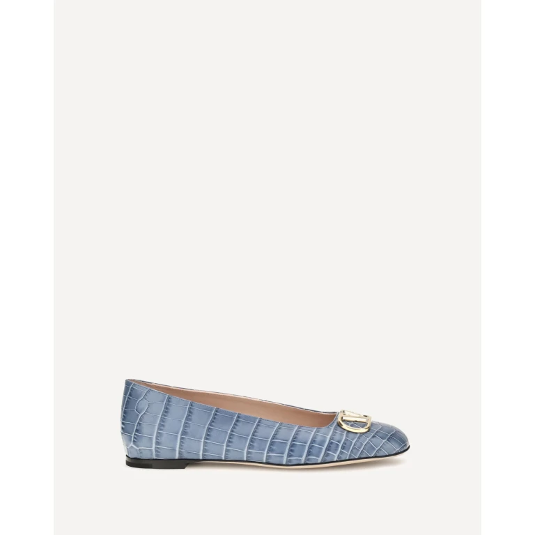 Ballerines VLogo Signature effet croco