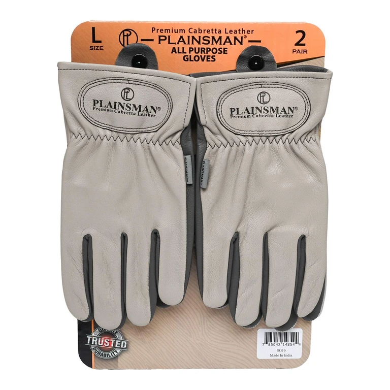 Storm Premium Cabretta Leather Gloves - 2 Pack:- Large