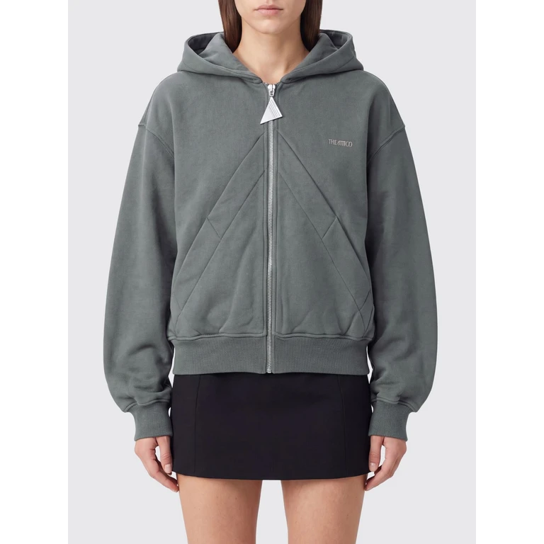 THE ATTICO Sweatshirt Woman color Green (261WCF00015JJF007AA724)