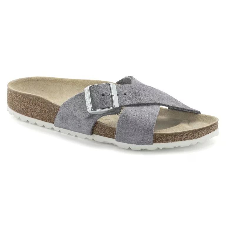Women's Siena Suede Leather Purple Fog Sandals