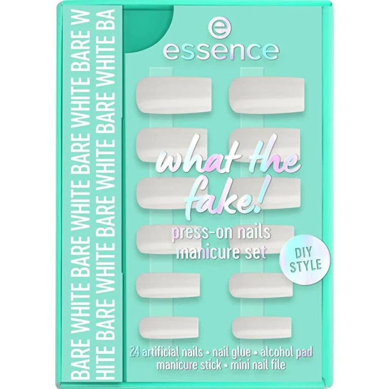 What the Fake! Press-On False Nail Set 04 Bare White — False Nails