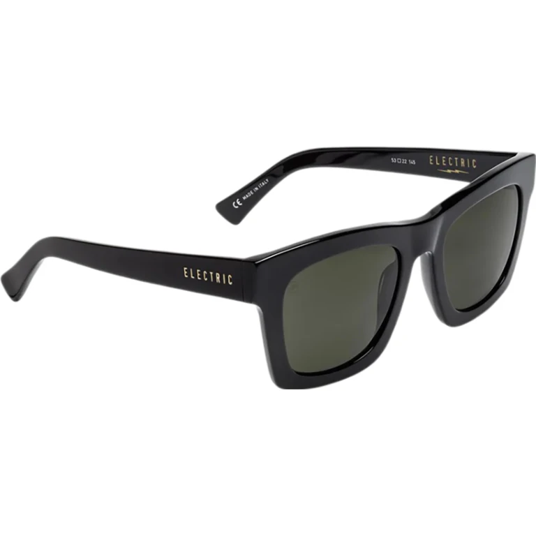 Crasher Sunglasses - Gloss Black - Grey Polarized Lens - Women's