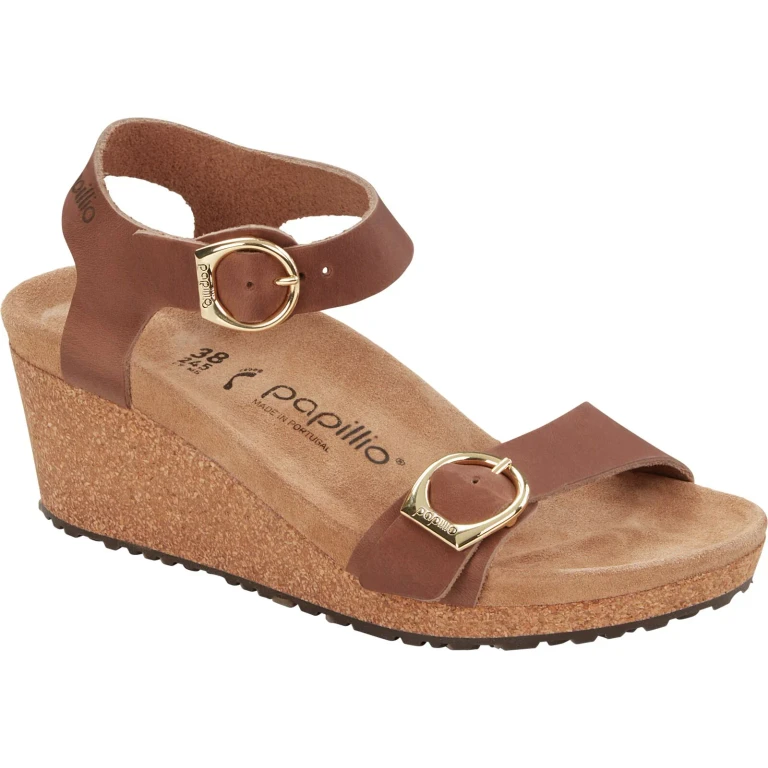 Soley Ring Buckle Natural Leather Cognac