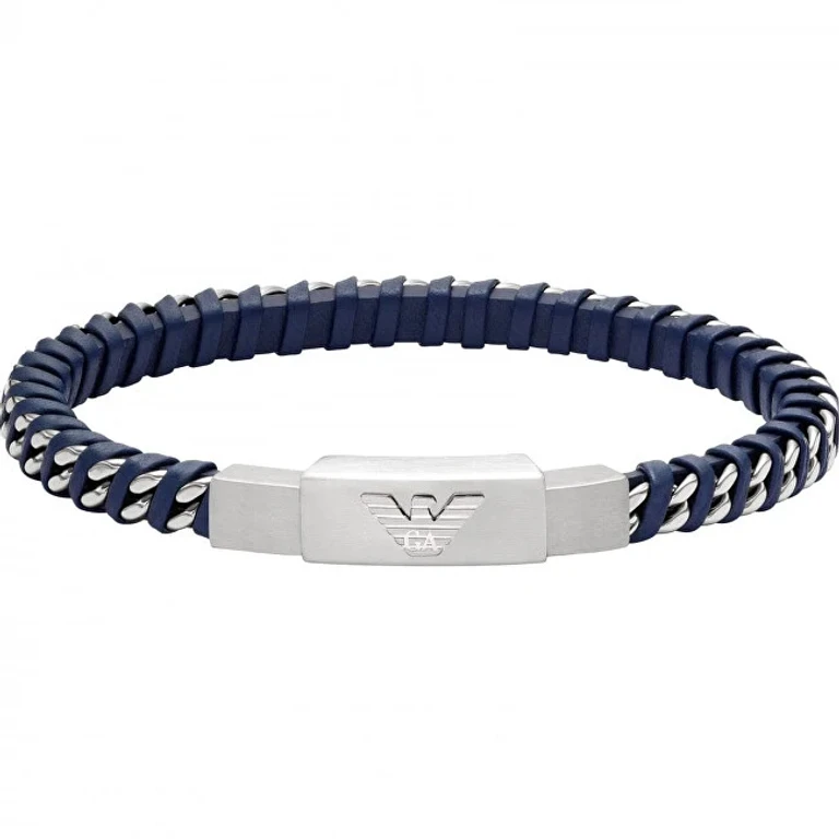 Designer leather blue Bracciale EGS3319040