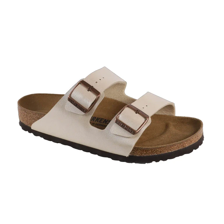 Arizona Birko-Flor Graceful Pearl White Sandals