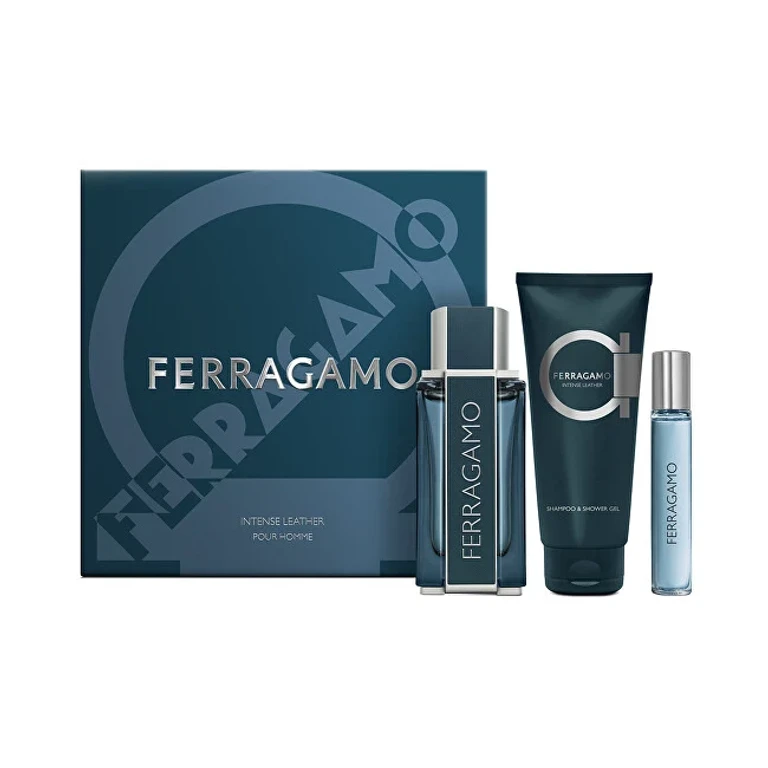 Salvatore ferragamo Ferragamo Intense Leather - EDP 100 ml + gel doccia 100 ml + EDP 15 ml