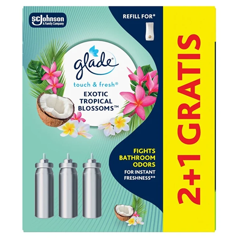 Touch & Fresh Exotic Tropical Blossoms 2+1 Air Freshener Ricarica Set