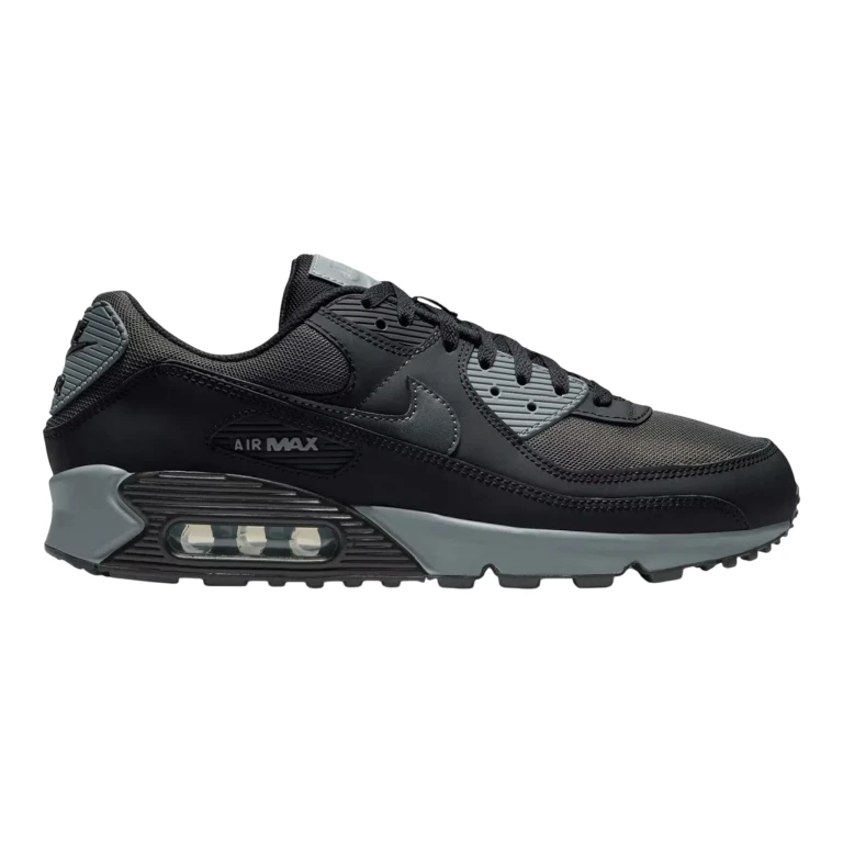 Air Max 90 Men's Sneakers - Black & Cool Grey Low-Top