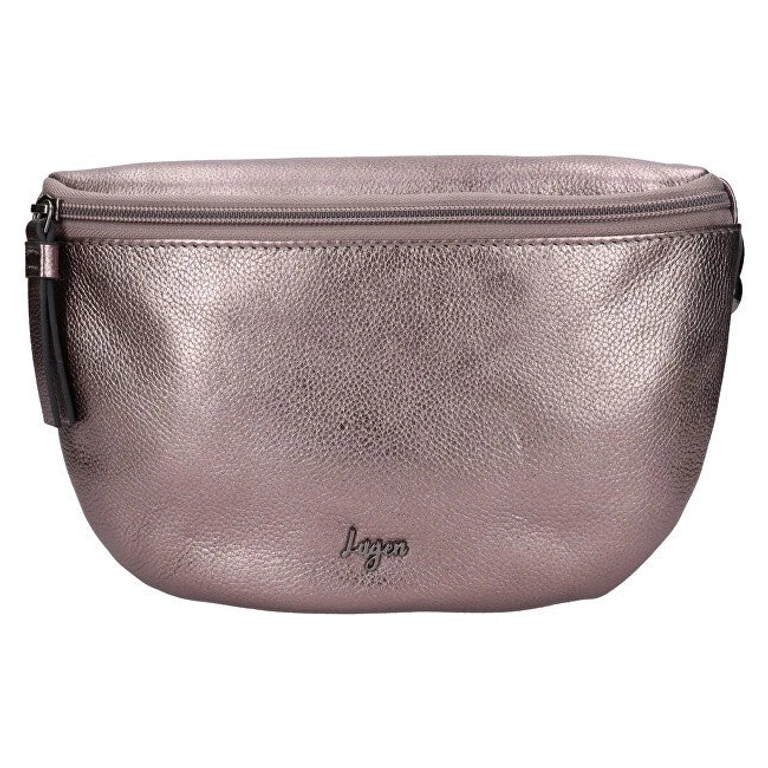 Unique Women's Leather Waist Bag Bronze