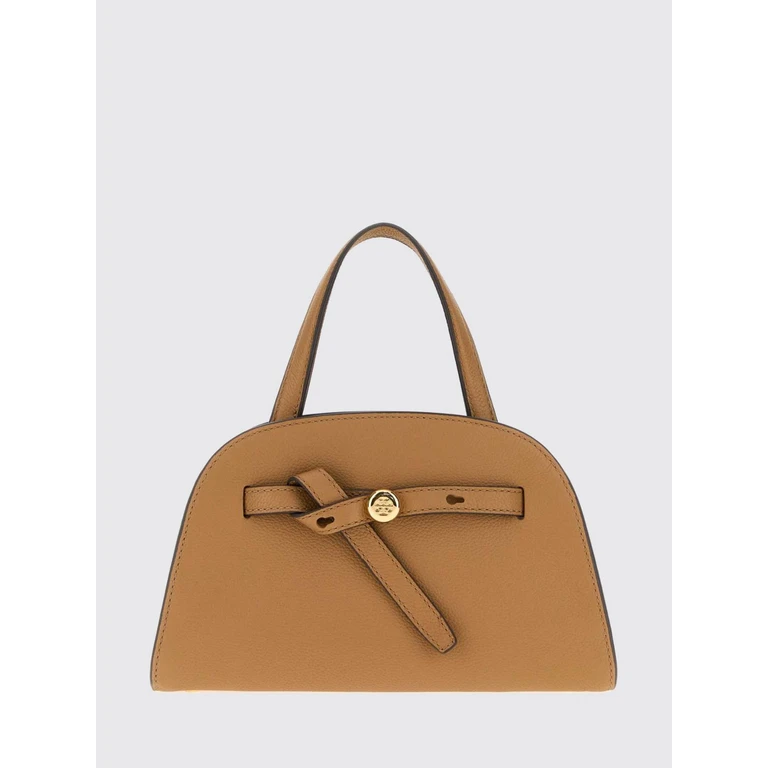 Romy Small Grained Leather Handbag with Double T Logo (179989227)