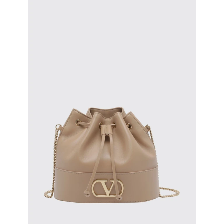 VLogo Signature Mini Bucket Bag in Calf Leather (P0T83AWDWRP)