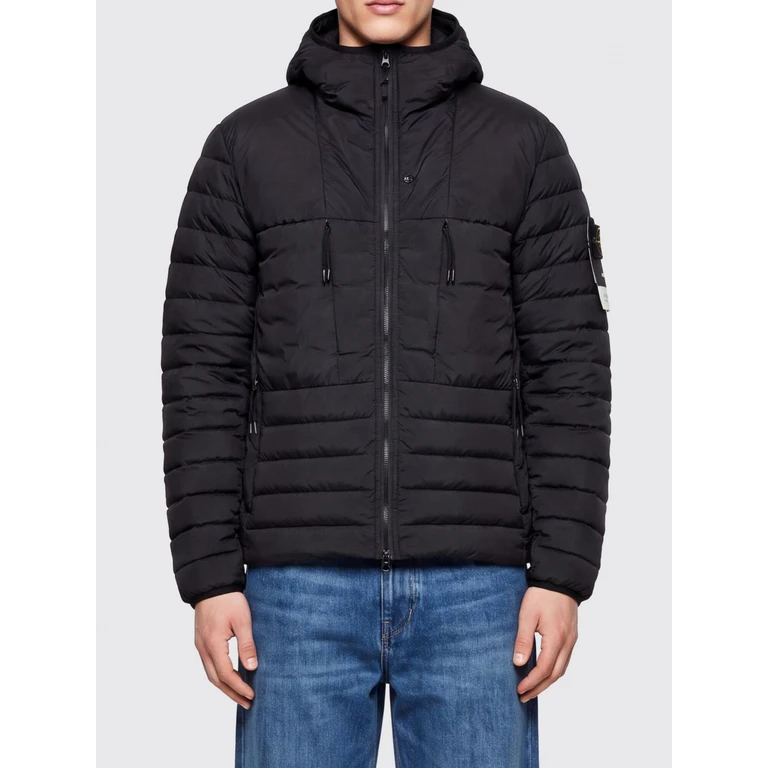 Quilted Nylon Puffer Jacket with Hood and Down Padding (4100107S0183V0029)