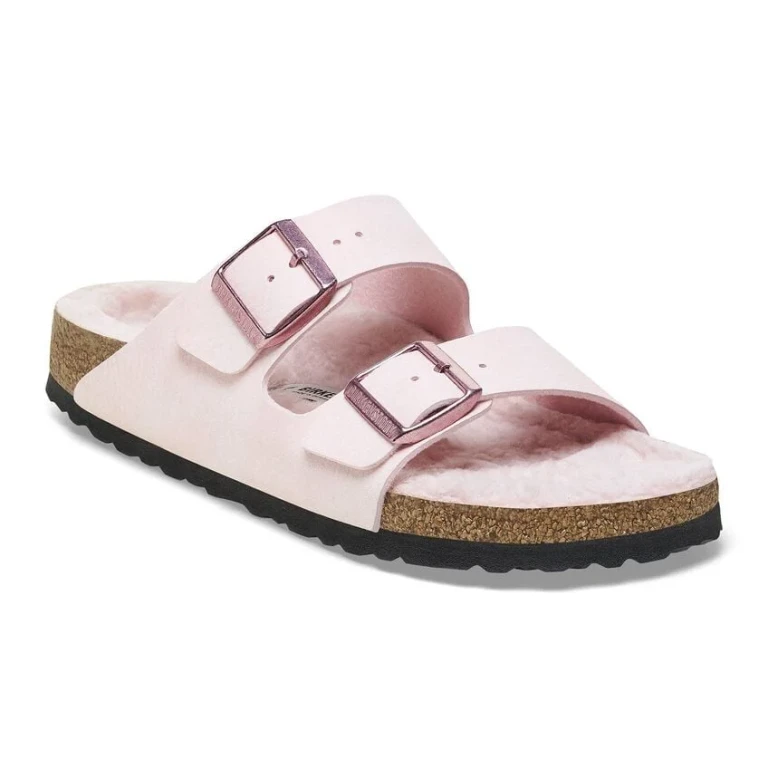 Arizona MicroFiber Shearling Desert Dust Light Rose Sandals
