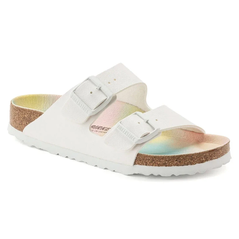Arizona Vegan Birko-Flor Birkibuc Sandals - White / 41 / Medium/Narrow