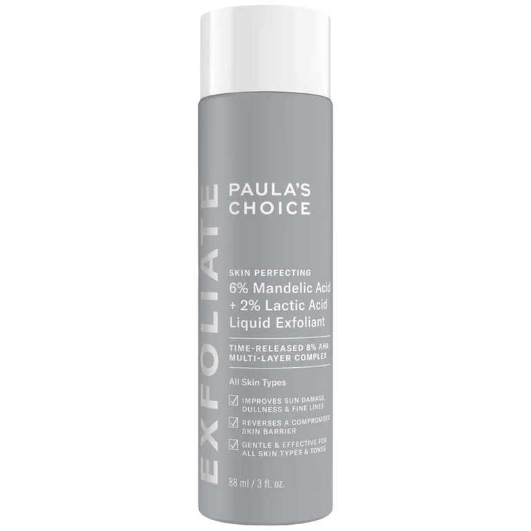 Skin Perfecting 6% Mandelic Acid and 2% Lactic Acid Liquid Exfoliant 88ml