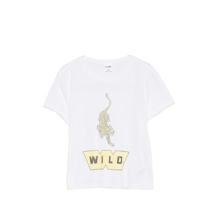 Leopard-print Graphic-print T-shirt