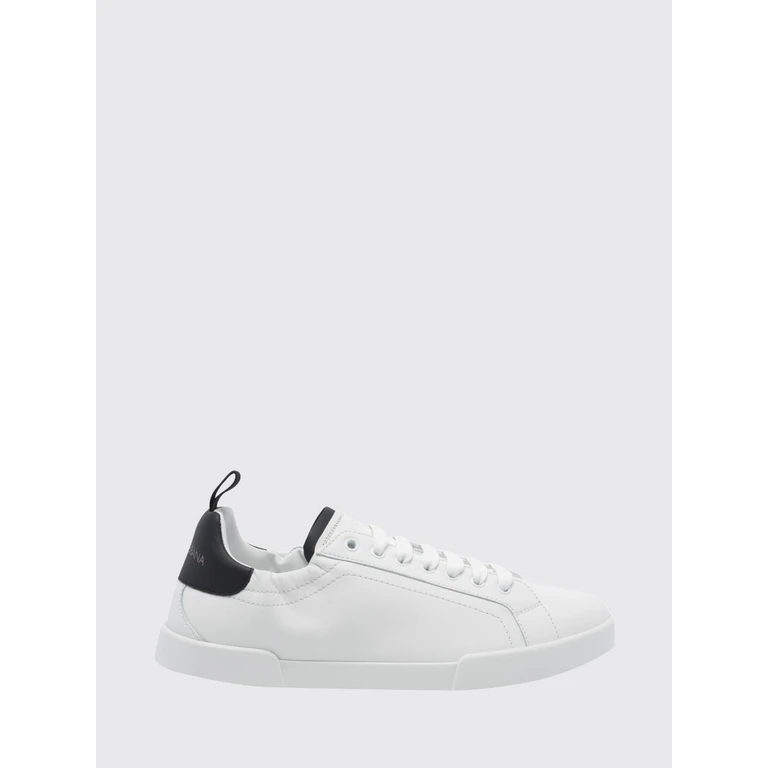 Portofino Zweifarbige Sneaker aus glattem Kalbsleder