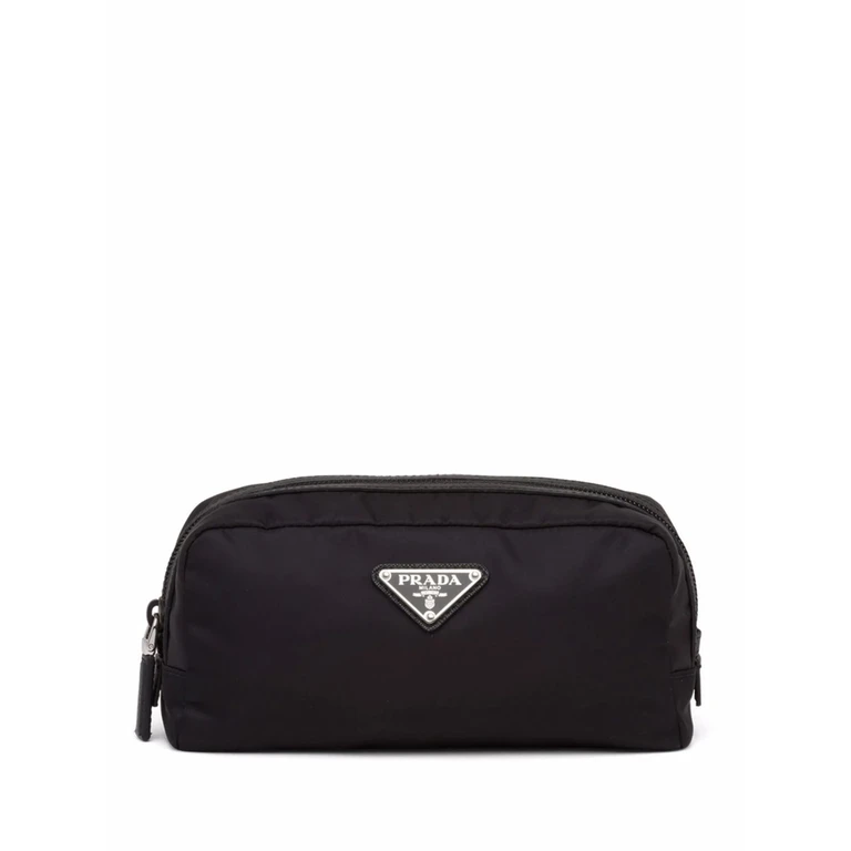Re-Nylon Triangle-logo Wash Bag