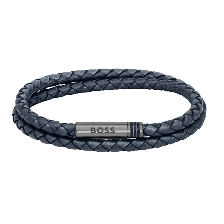 Stylish leather double Bracciale 1580494 - Length: 19 cm