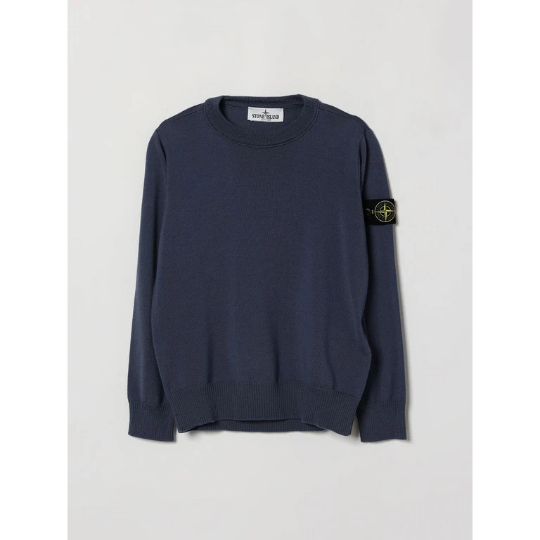 Boy's Virgin Wool Crewneck Jumper (5100009S0C04V004B)