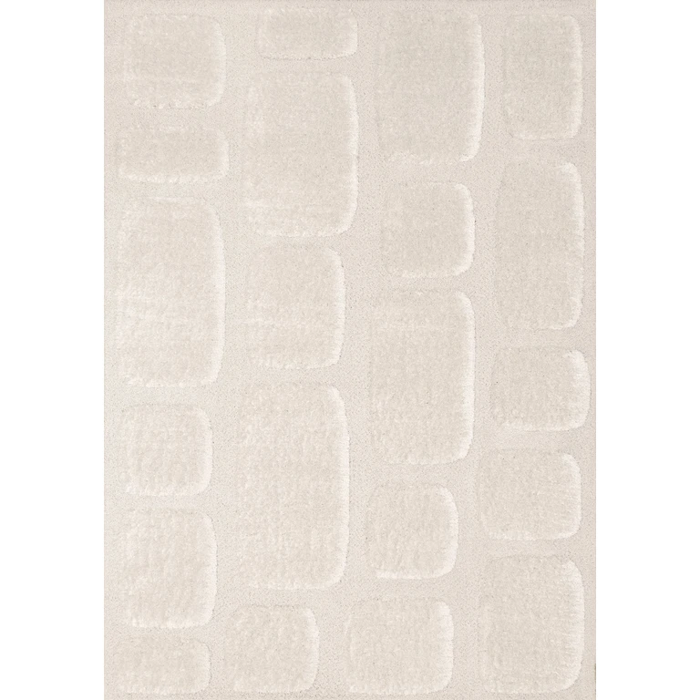 Luxe 5 x 8 White Area Rug