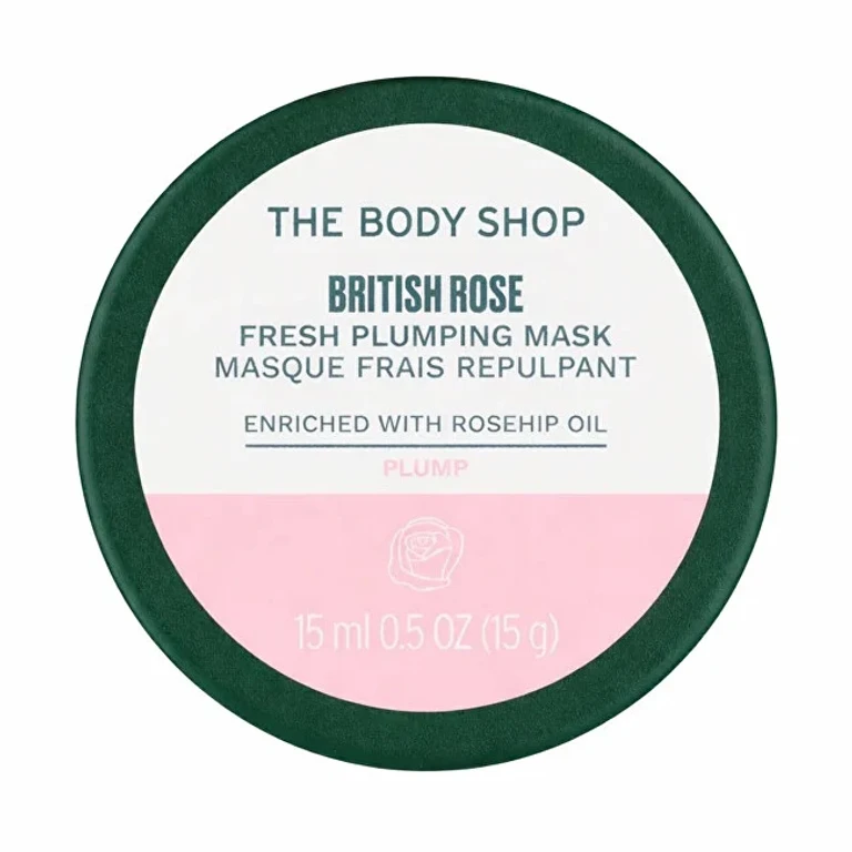British Rose Face Mask for Dry Skin (Fresh Plumping Mask) 15 ml