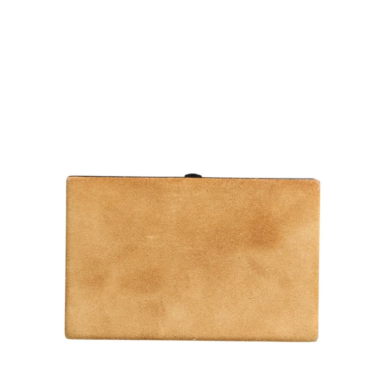 Calf Leather Clutch â Beige